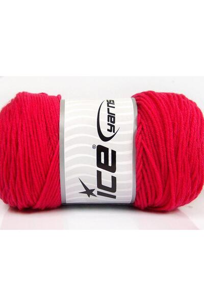 Ice yarns 2×200 جرام. خيوط ساڤر شيربليت وردي شتوي، خيوط مسطحة، صوف ممشط، 100%...