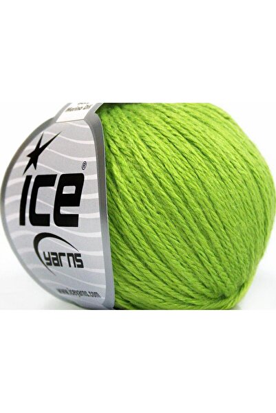 Ice yarns 6×50 جرام. خيوط ميرينو للأطفال، أكريليك، صوف ميرينو أخضر، للشتاء، ل...