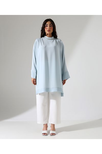 Fi'l Arz Fashion تونيك طويل من اللؤلؤ