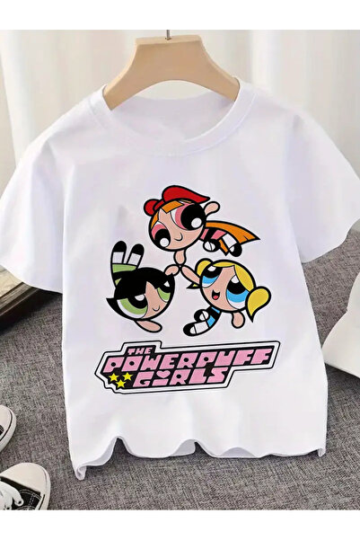 haha تي شيرت Powerpuff Girls للأطفال