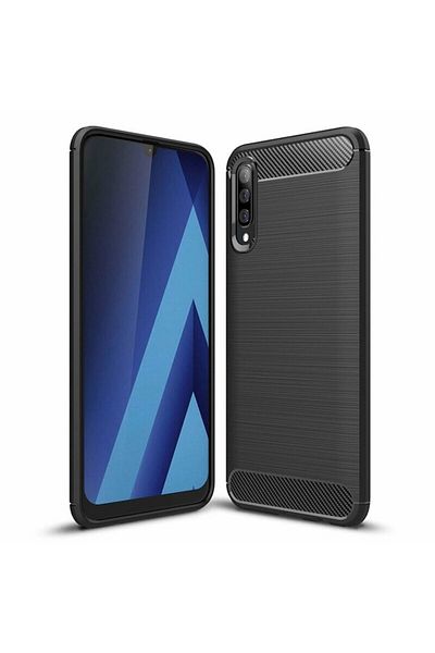 Dali Carcasă de protecție compatibilă cu Samsung Galaxy A70/A70s, silicon carbon, neagră