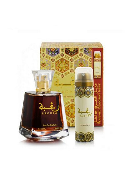 lattafa Raghba Apa De Parfum 100ml Deodorant Spray 50ml By Perfumes 100 ml