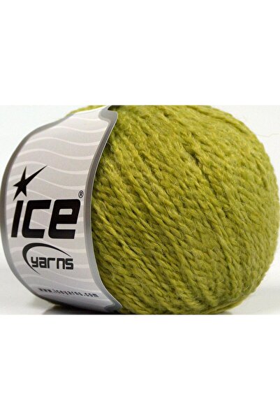 Ice yarns 8x50 جرام. أكريليك أكوستيك أخضر زيتوني فاتح للشتاء، خيوط مسطحة، صوف...