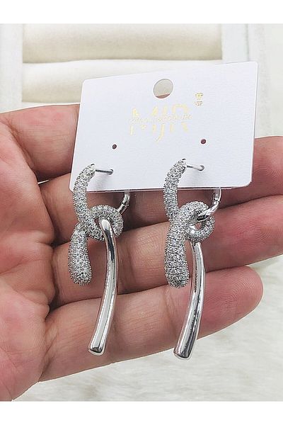 DS DİAMONDSHOP Earring Zircon Stone Model New Season Bykp-202507221