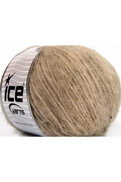 Ice yarns 8x50 جرام. خيوط SOFTAIR TWEED من الفسكوز والأكريليك، لون كاميل فاتح...