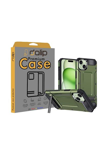 dalip Husa pentru Samsung Galaxy A14 4G / A14 5G, Boost Hybrid Armor Kickstand, Verde