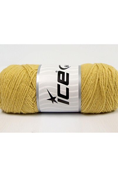 Ice yarns (4 قطع 100 جرام) SAVER 100 أكريليك 4 عبوات زيتون فاتح