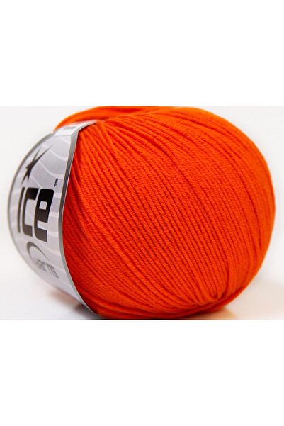 Ice yarns 8x50 جرام. أكريليك بيبي سمر، قطن برتقالي للأطفال، خيوط صيفية، قطن