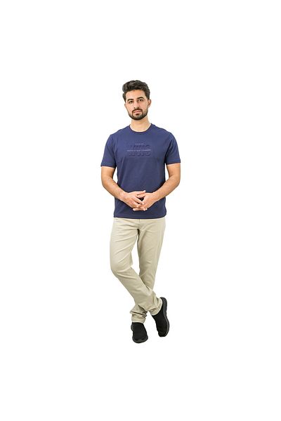 Giordano تي شيرت رجالي مطبوع عليه WWS