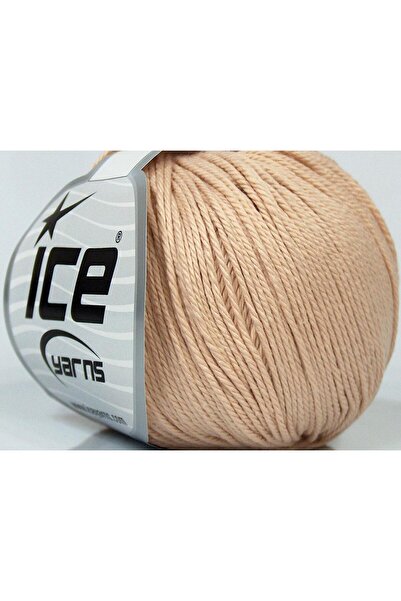 Ice yarns 8x50 جرام. بيبي كوتون - لون بيج فاتح، خيوط صيفية، قطن، 100% قطن، مض...