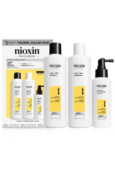 Nioxin Set Sistem 1 – Șampon 300ml Balsam 300ml Tratament pentru scalp 100ml Pentru păr