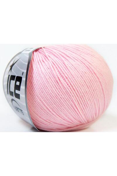 Ice yarns 8x50 جرام. خيوط صيفية للأطفال من الأكريليك والقطن باللون الوردي الف...