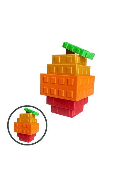 Lulu's Prints Mango fruit figurine from Grow a Garden, Roblox, multicolor, plastic, 3D printed, 85x50x50 mm
