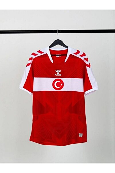 hummel Milli Takım Forma 25-26 Erkek Beyaz - Kırmızı