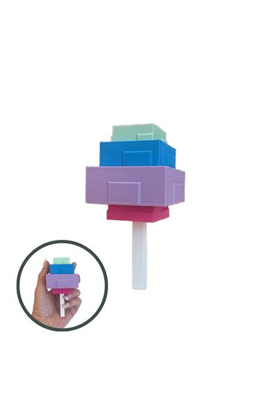 Lulu's Prints Figurina fruct Candy Blossom din Grow a Garden, Roblox, multicolor, plastic, printat 3D