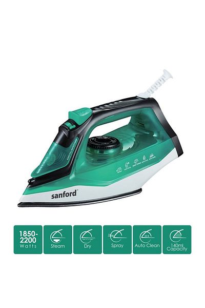 Sanford Teflon Coated Steam Iron 160ml 2200W SF48SI BS A Multicolor