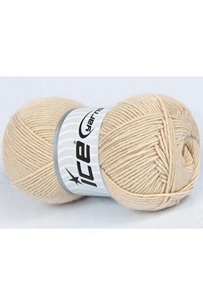 Ice yarns (4 قطع 100 جرام) MY BABY 4 عبوات شتوية باللون البيج،