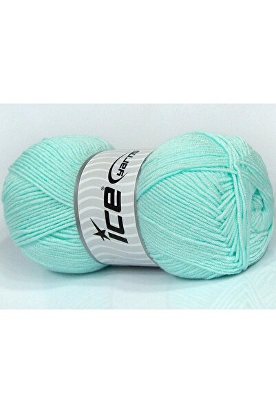 Ice yarns (4 قطع 100 جرام) عبوة من 4 قطع من بيبي دريم باللون الأزرق الزجاجي