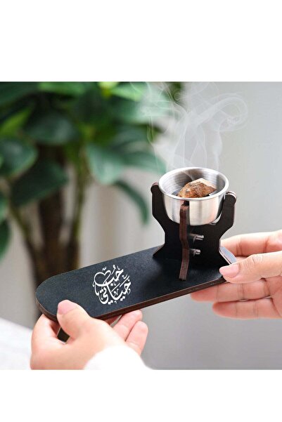 Story of candle مبخرة بخور خشبية أنيقه ومميزه تحمل عبارة "حب حياتي" باللون ال...