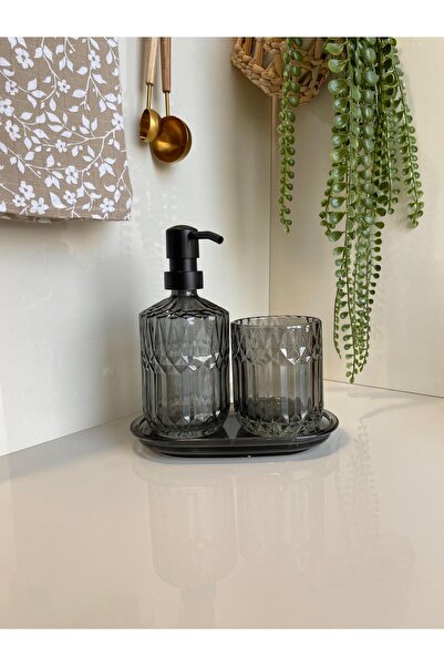 RUMİKA HOME BANYO SABUNLUK SETİ ANTRASİT