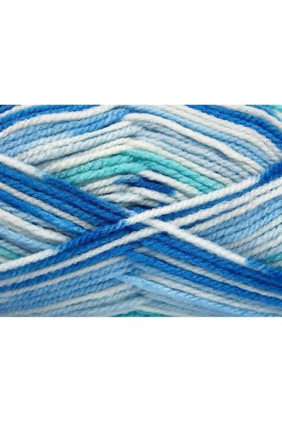 Ice yarns (4 قطع 100 جرام) مجموعة من 4 قطع من الأكريليك للأطفال المفضلة باللون الأبيض والأزرق