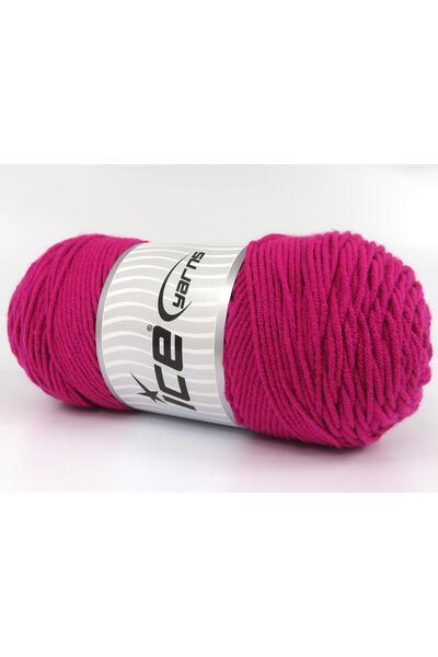 Ice yarns 2×200 جرام. خيوط ساڤر الشتوية الفوشيا، خيوط مسطحة، صوف مغزول، 100% ...