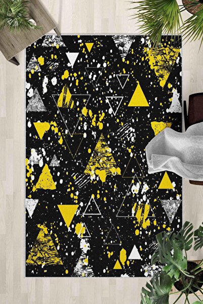 Monnhein Covor lavabil cu bază anti-alunecare – Covor modern cu imprimare dig...