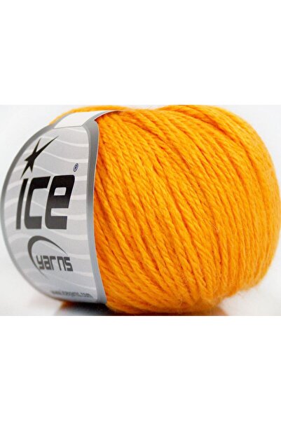 Ice yarns 6×50 جرام. خيوط ميرينو للأطفال، أكريليك، صوف ميرينو برتقالي فاتح، ل...