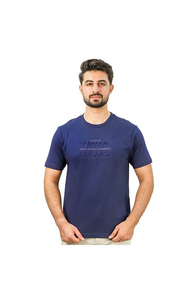Giordano تي شيرت رجالي مطبوع عليه WWS