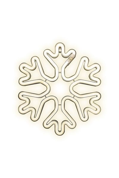 dalip Decoratiune Craciun pentru perete, Snowflake, Lumina Galbena, 30x30x2 cm, Galben