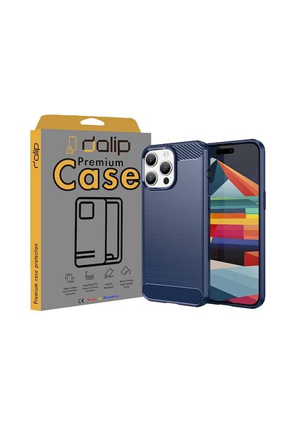 dalip Carcasă Carbon Fuse pentru Realme GT 6/GT 6T, TPU HQ, Albastră