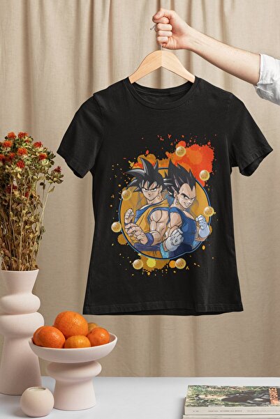 SVART WEAR Μπλουζάκι Dragon Ball με γιακά, 100% βαμβακερό, με στάμπα, κοντομά...