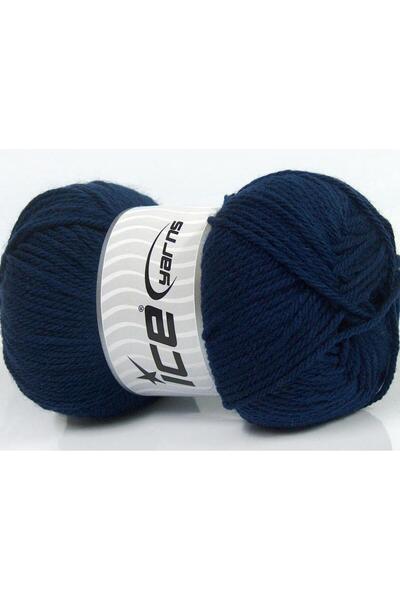 Ice yarns 4x100 جرام. خيوط أكريليك ناعمة للأطفال باللون الأزرق الداكن للشتاء،...