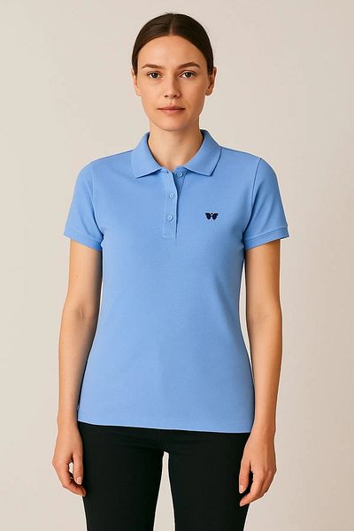 comstar Tricou de bază pentru femei, pachet de 3 piese, cu gât polo, strâns de vară