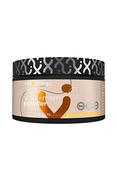 VITAXYNERGY مسحوق فيتامين سي + MSM بنكهة الليمون 150 جرام