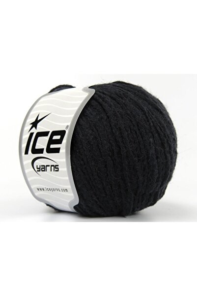 Ice yarns 8x50 جرام. خيوط بامبينو ميرينو أكريليك، صوف ميرينو داكن اللون، للشت...