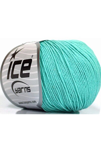 Ice yarns 8x50 جرام. أكريليك بيبي سمر، قطن أخضر نعناعي للأطفال، خيوط صيفية، قطن