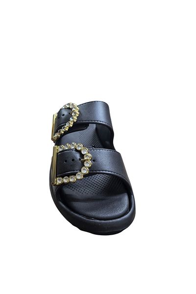 Akınal Bella Konay 438 Stone Double Buckle Eva Light Soft Slippers