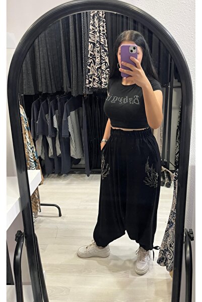 GÜNEŞ GİYİM Taş detaylı otantik şalvar L XL bulunur