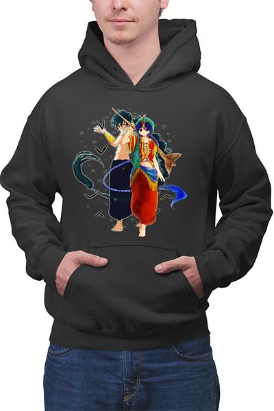 OEM Men's Hoodie Magi The Labyrinth of Magic Aladin Anime Kage
