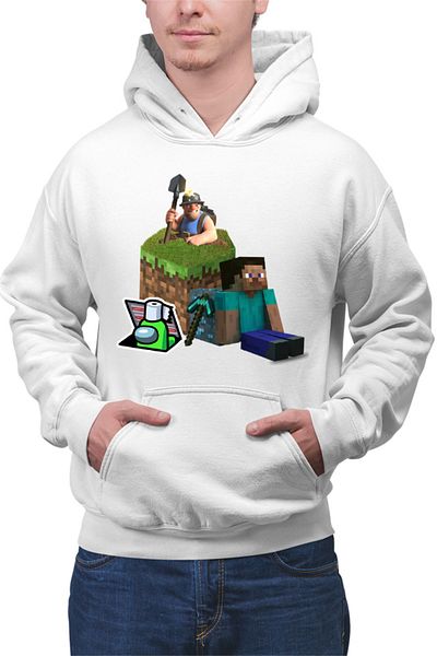 OEM Men's Hoodie Clash of Clans RNG Minecraft Open World Among Us