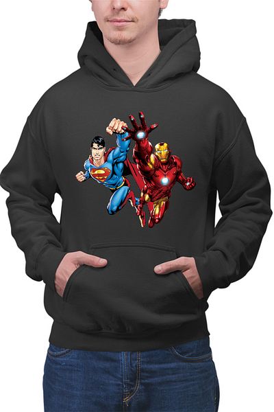 OEM Men's hoodie Ironman Superman Power Suit Marvel Comics