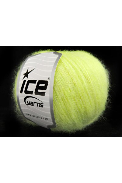 Ice yarns 8x50 جرام. صوف أليس فائق النعومة، أخضر فاتح شتوي من الأكريليك، رقيق...