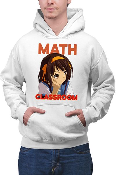 OEM Men's Hoodie Haruhi Suzumiya Math Classroom Anime Comedy Highschool