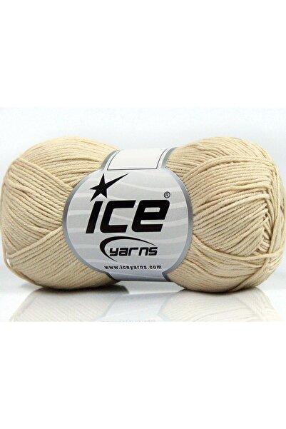 Ice yarns 8x50 جرام. قطن نقي فاخر، قطن كريمي للأطفال، خيوط صيفية، قطن، 100% قطن