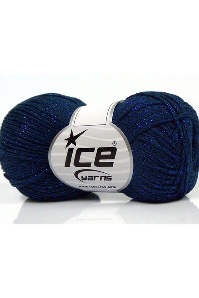 Ice yarns 8x50 جرام. قماش قطني معدني أنيق، لامع معدني، قطن داكن اللون، خيوط ص...