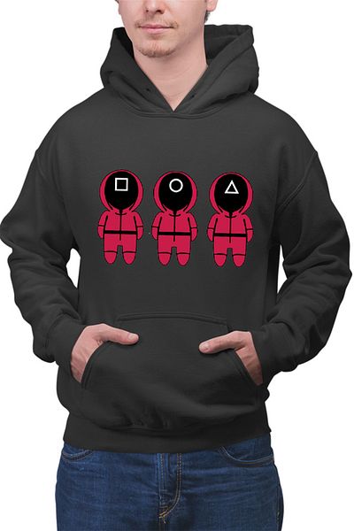 OEM Men's Hoodie Squid Game Chibi Concelor Testers Strategy