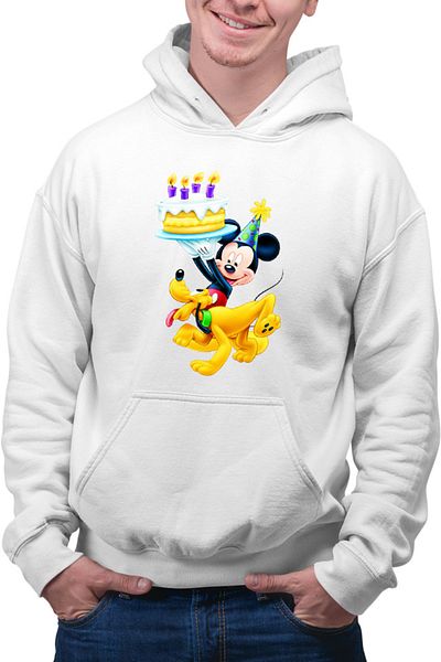 OEM Hanorac barbati Mickey Mouse Puppy Happy Birthday