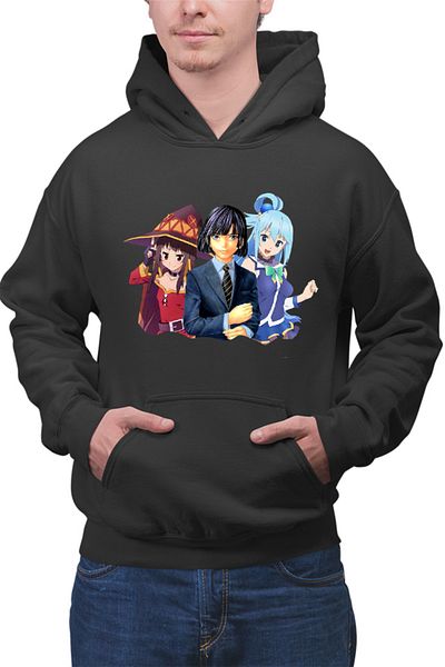 OEM Men's hoodie Hikaru no Go Akira Aqua Megumi Konosuba God Magic Paranormal