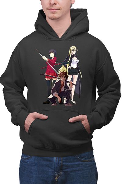OEM Men's Hoodie UQ Holder Touta McDowell Orta Katana Sci-fi Anime School